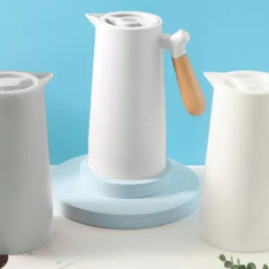 Termo Manija Madera 1000ml Tapa Rosca Bebida Caliente Hogar