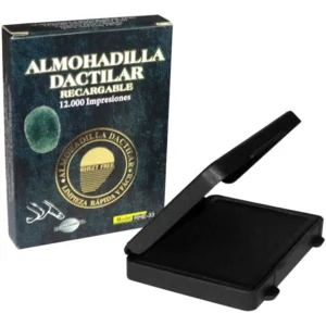 Almohadilla Dactilar Rectangular Huellero 12000 Impresiones