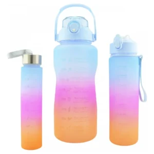 Botella Motivacional De Agua X 3 Unidades Set X3 Termo