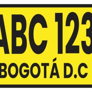 Placa Auxiliar Metálica Personalizada Porta Bicicleta 20×14