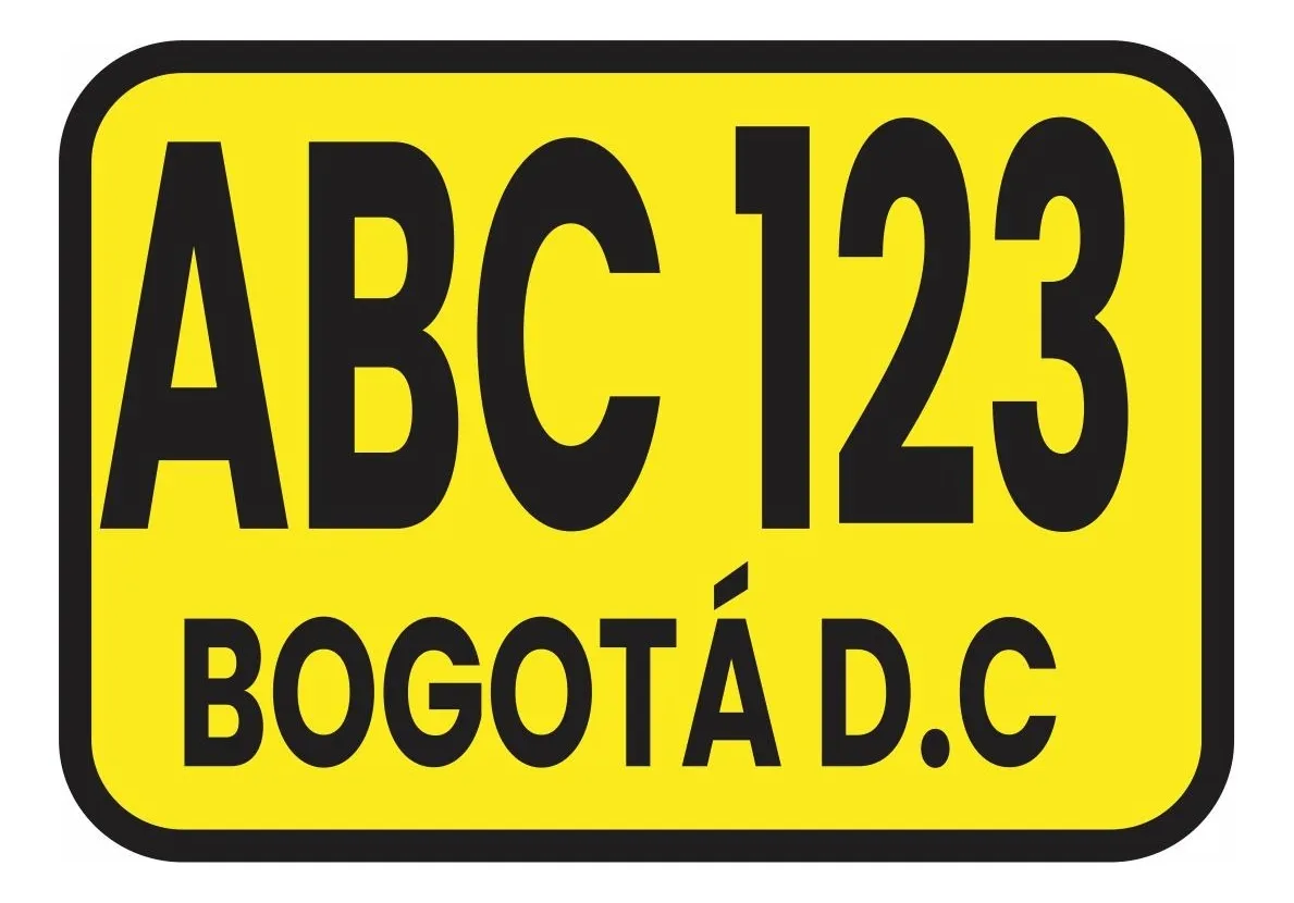 Placa Auxiliar Metálica Personalizada Trailer 20x14 Cms Blanco