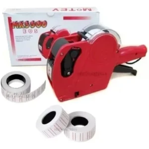 Etiquetadora Precios 8 Dígitos + Obsequio 3 Rollos Cinta Surtido