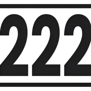 Placa Metálica Nomenclatura Apto 5 Und Personalizada 10×5 Cm Blanco