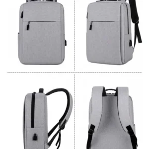 Morral Maleta Laptop Puerto Usb Tok Urbano Universidad Gris