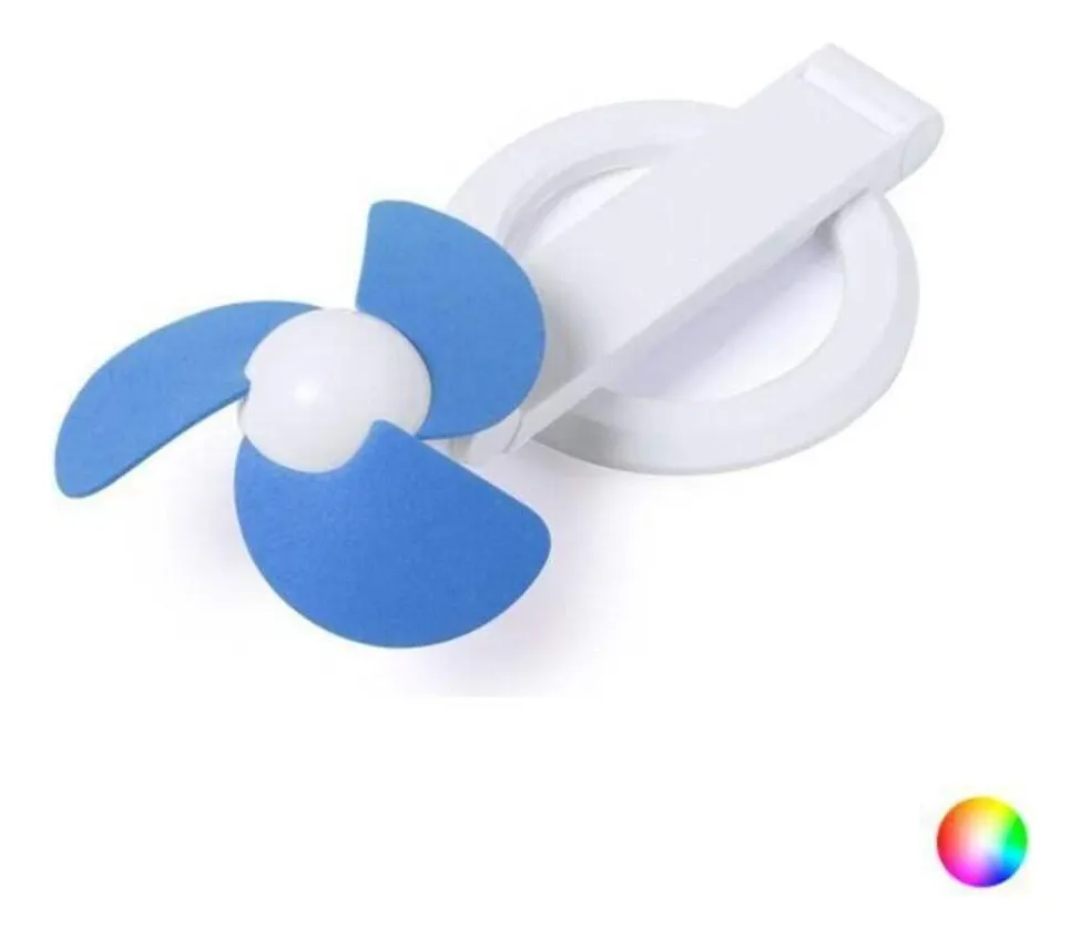 Ventilador Usb Para Portátil Plegable Bicolor Soporte O Base