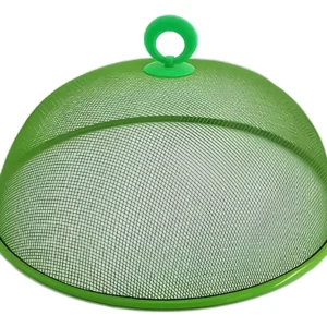 Tapa Cubierta Malla Metálica Cubrir Alimentos Diametro 28 Cm Verde