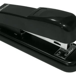 Cosedora Grapadora 20 Hojas Oficina + Obsequio 1000 Ganchos Negro