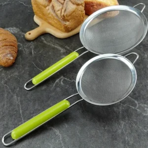 Colador Mediano Malla En Acero Inoxidable Cocina Importado Plateado