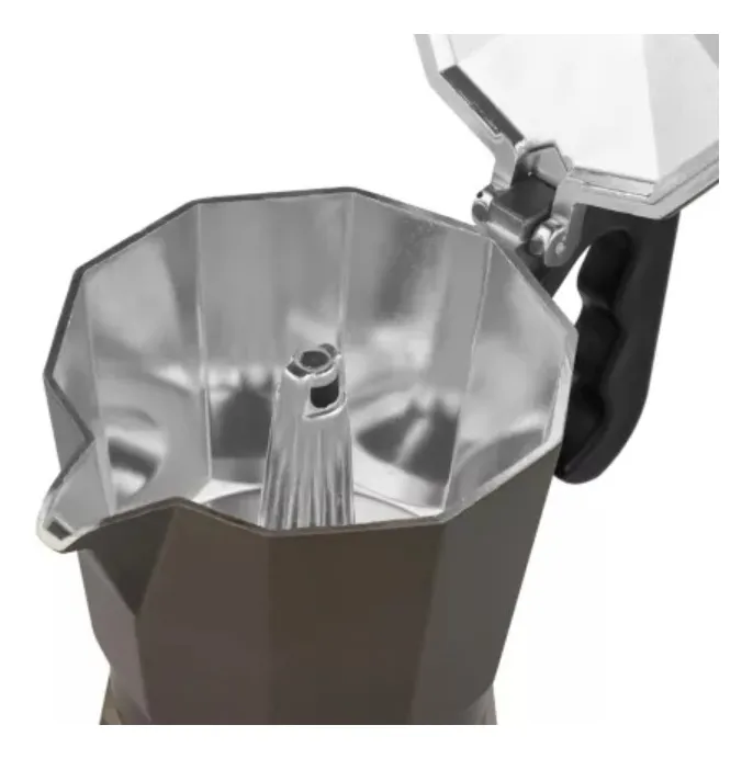 Cafetera Italiana Moka Expreso 6 Tazas Portatil Cafe Dorado Oscuro - Image 2