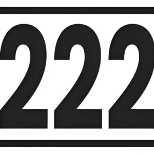 Placa Metálica Nomenclatura Apto 4 Und Personalizada 10×5 Cm Blanco