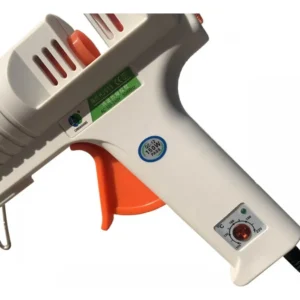 Pistola Silicona Profesional Boquilla Fina +3 Barra Silicona Blanco 110v