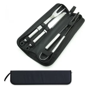 Set Parrilla Bbq 3 Piezas Con Maletin Kit Asados Parrillero