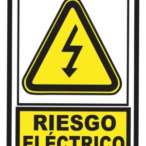 Señalización Aviso Exterior Riesgo Electrico 29×20 Cms Amarillo