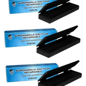 Almohadilla Dactilar Rectangular X 3 Unds 8000 Impresiones