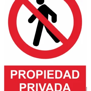 Señalización Aviso Propiedad Privada 20×15 Cm Por 6 Avisos