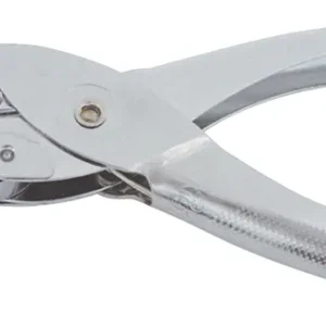 Perforadora Metálica 1 Hueco 6 Hojas Oficina Tipo Pinza Plateado Redonda