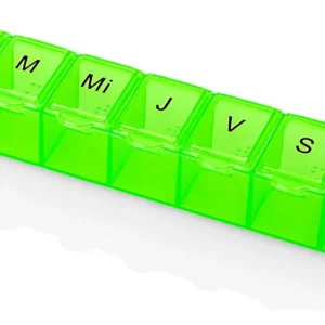 Pastillero Semanal 7 Compartimientos 7 Días Colores