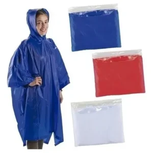 Capas Poncho Niños Unisex En Pvc Capota Protección Lluvia