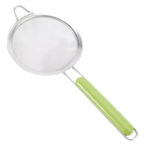 Colador Mediano Malla En Acero Inoxidable Cocina Importado Plateado