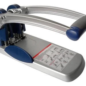 Perforadora Semi Industrial 2 Huecos 300 Hojas Orificios 7mm Plateado Redonda