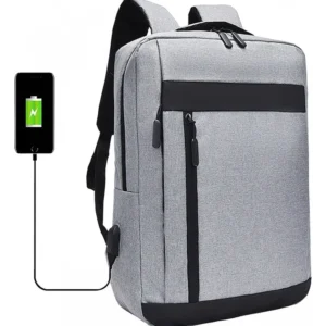 Maleta Morral Laptop Puerto Usb Universidad Storm Gris