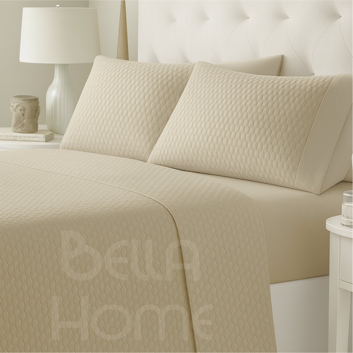 Juego De Sábanas Silky - Algodón Blanco - Image 16