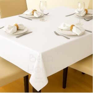 Mantel Liso En Tela Para Comedor + 4 Servilletas